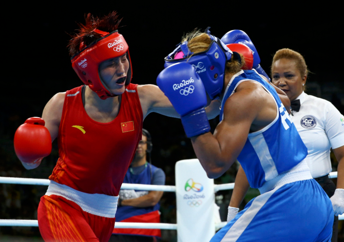 中国vs德国女子拳击比赛